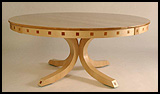 circular pedestal table